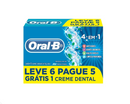 Creme Dental Oral B 4 Em 1 Leve 6 e Pague 5 70G