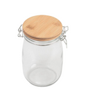 Pote de Vidro Mozcada Tampa De Bambu 1000ml