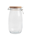 Pote de Vidro Mozcada Tampa De Bambu 1500ml