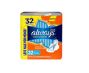 Absorvente Always Tamanho P Cobertura Seca Com Abas 32 Unidades