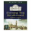 Chá Preto Evening Tea Decaffeinated AHMAD TEA London Caixa 20g 10 Unidades