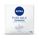 Sabonete Em Barra Nivea Hidratante Pure Milk Fresh 90g